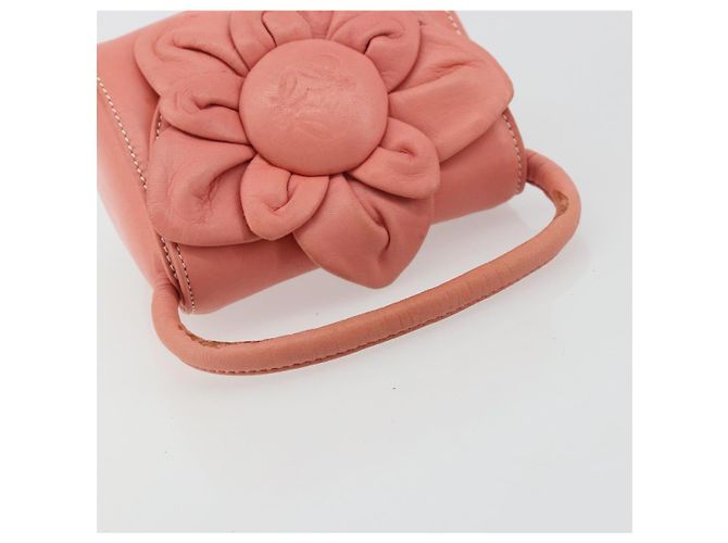 LOEWE Hand Bag Leather Pink Gold - vista 7