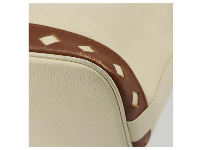 SAINT LAURENT Shoulder Bag Leather Ivory Gold - vista 12