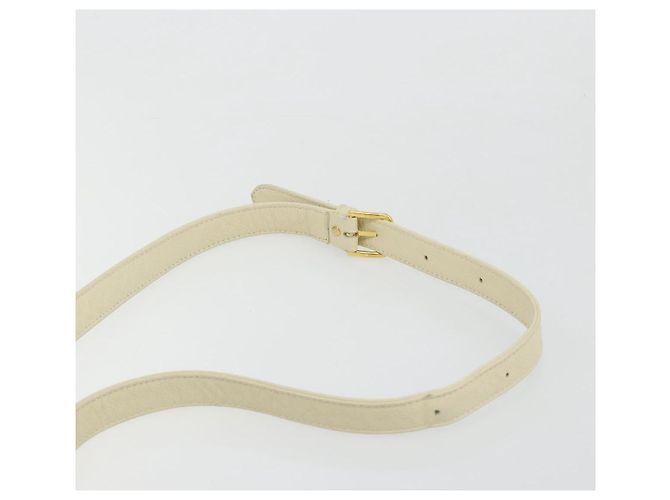 SAINT LAURENT Shoulder Bag Leather Ivory Gold - vista 8