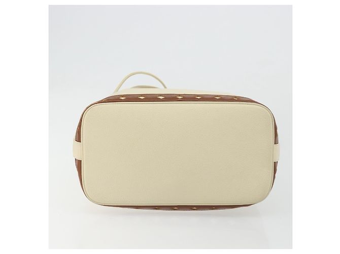 SAINT LAURENT Shoulder Bag Leather Ivory Gold - vista 9