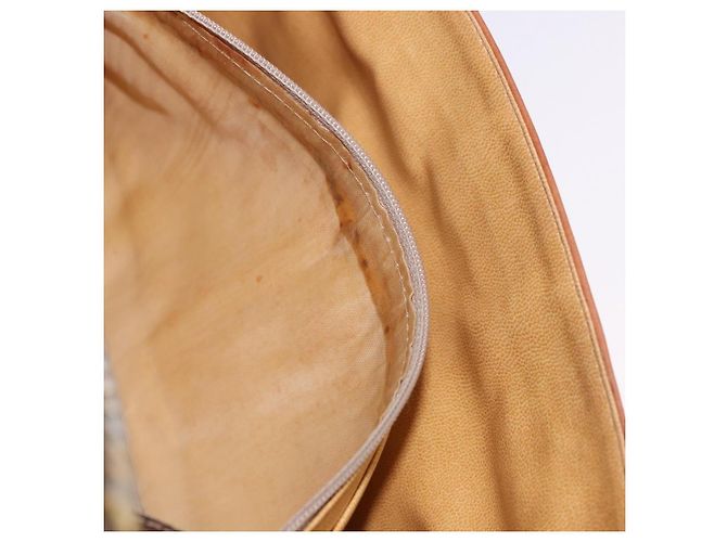 Céline CELINE Macadam Canvas Chain Shoulder Bag PVC Leather Brown Gold - vista 23