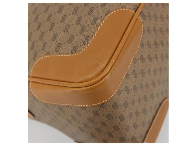 GUCCI Micro GG Supreme Hand Bag PVC Beige Gold 002 104 0033 - vista 13
