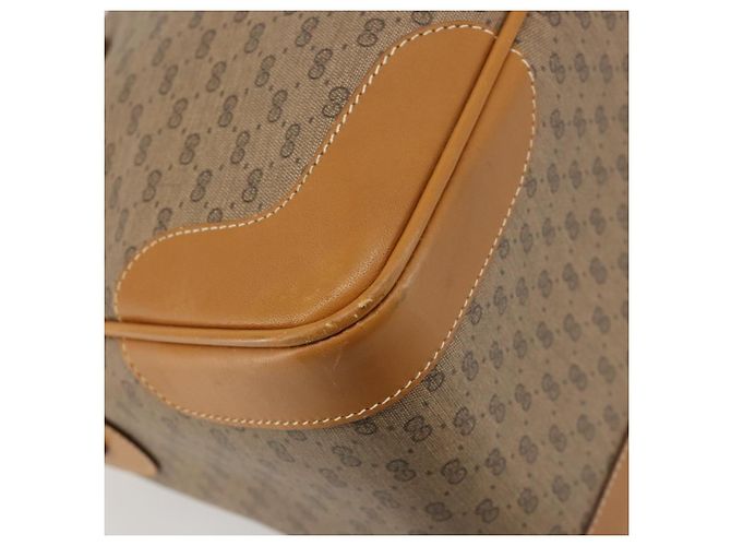 GUCCI Micro GG Supreme Hand Bag PVC Beige Gold 002 104 0033 - vista 15