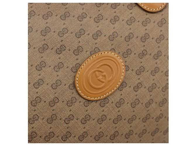 GUCCI Micro GG Supreme Hand Bag PVC Beige Gold 002 104 0033 - vista 16