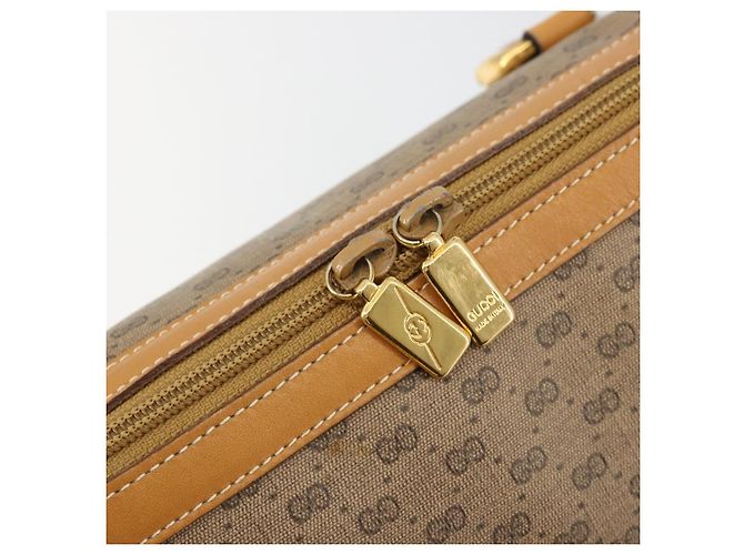 GUCCI Micro GG Supreme Hand Bag PVC Beige Gold 002 104 0033 - vista 18