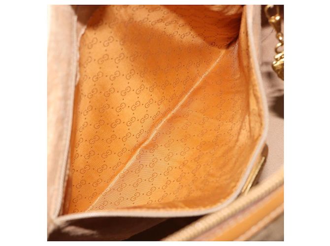 GUCCI Micro GG Supreme Hand Bag PVC Beige Gold 002 104 0033 - vista 24