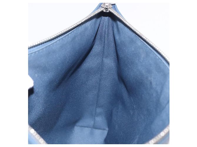 LOUIS VUITTON Takeoff Pouch Cowhide leather Blue Atlantic M82813 - vista 19