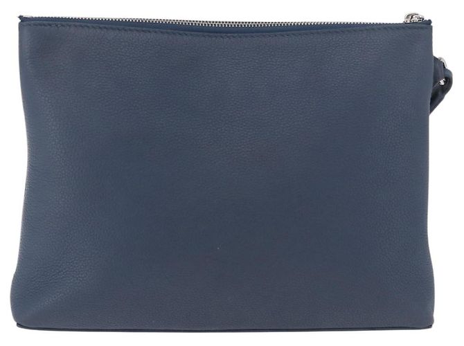LOUIS VUITTON Takeoff Pouch Cowhide leather Blue Atlantic M82813 - vista 2