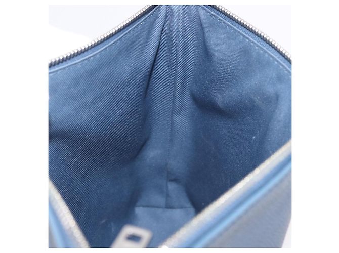 LOUIS VUITTON Takeoff Pouch Cowhide leather Blue Atlantic M82813 - vista 20