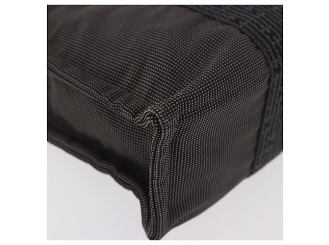 Hermès HERMES Her Line Hand Bag Canvas Black Silver - vista 10
