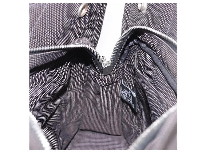 Hermès HERMES Her Line Hand Bag Canvas Black Silver - vista 18