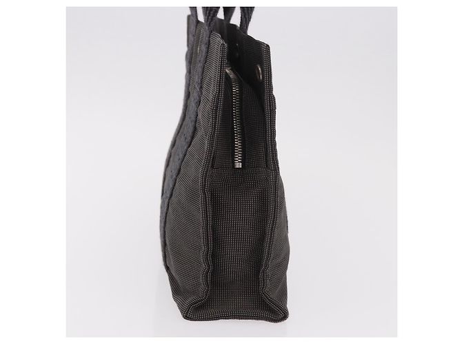 Hermès HERMES Her Line Hand Bag Canvas Black Silver - vista 5