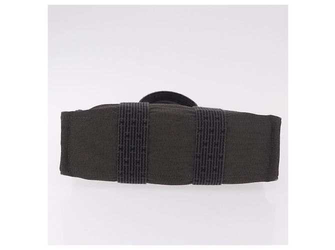 Hermès HERMES Her Line Hand Bag Canvas Black Silver - vista 9