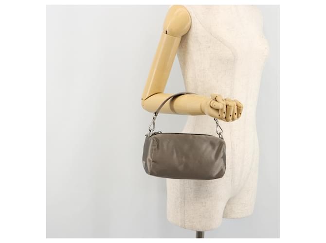 PRADA Hand pouch Satin Gray Silver - vista 21