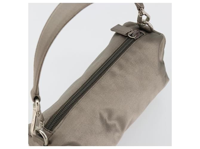 PRADA Hand pouch Satin Gray Silver - vista 6