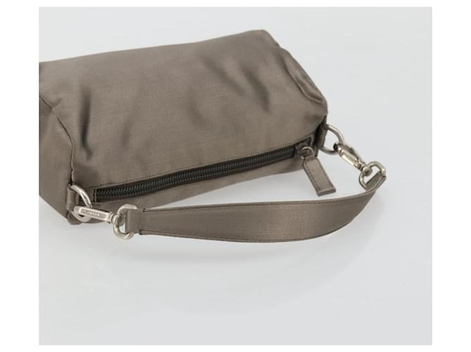 PRADA Hand pouch Satin Gray Silver - vista 7