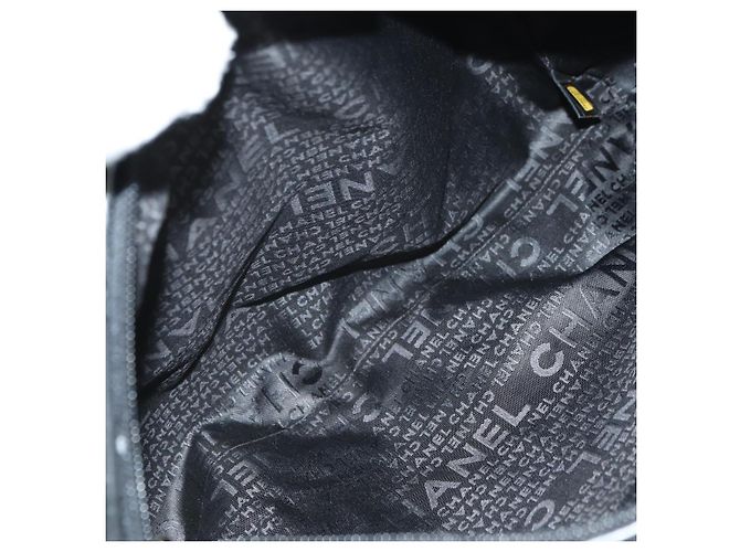 CHANEL Camelia 2.55 Chain Shoulder Bag Wool Tweed White Black CC - vista 22