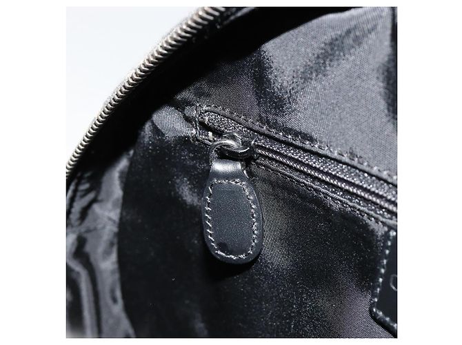 Christian Dior Trotter Canvas Double Saddle Hand Bag Black Silver - vista 20