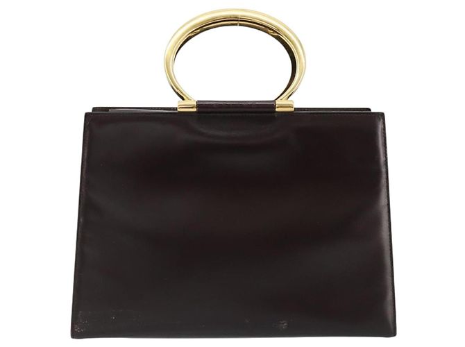 Céline CELINE Hand Bag Leather Brown Gold - vista 2