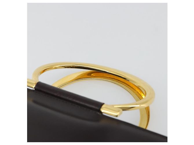 Céline CELINE Hand Bag Leather Brown Gold - vista 8