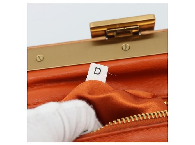 PRADA Chain Shoulder Bag Canvas Brown Gold - vista 21