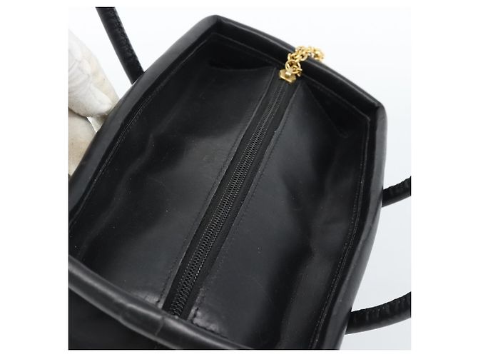 Céline CELINE Circle Hand Bag Nylon Black Gold - vista 6