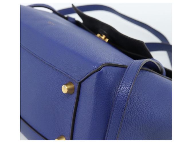 Céline CELINE Belt bag Hand Bag Leather 2way Blue Gold - vista 12