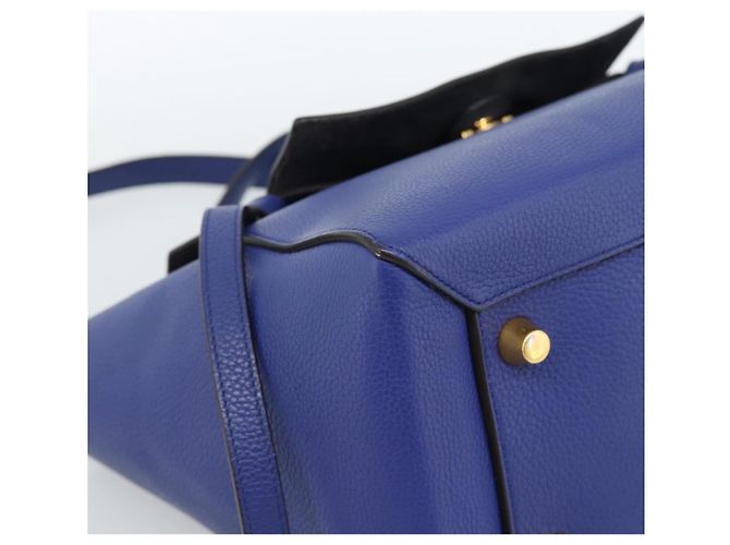 Céline CELINE Belt bag Hand Bag Leather 2way Blue Gold - vista 13