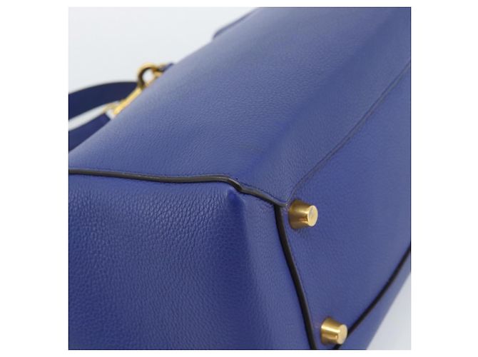 Céline CELINE Belt bag Hand Bag Leather 2way Blue Gold - vista 15