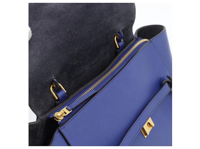 Céline CELINE Belt bag Hand Bag Leather 2way Blue Gold - vista 17