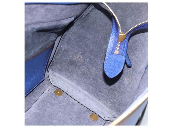 Céline CELINE Belt bag Hand Bag Leather 2way Blue Gold - vista 20