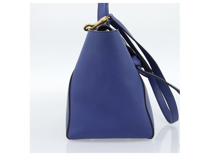 Céline CELINE Belt bag Hand Bag Leather 2way Blue Gold - vista 4