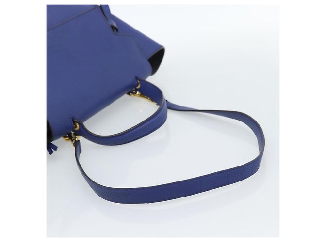 Céline CELINE Belt bag Hand Bag Leather 2way Blue Gold - vista 9