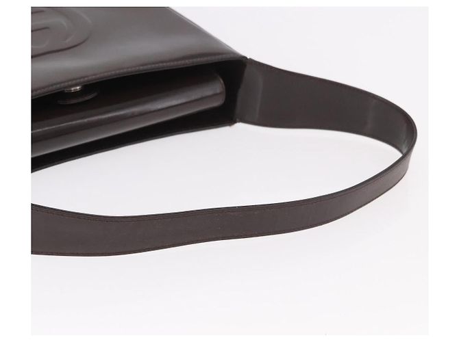 GUCCI Shoulder Bag Patent Leather Brown Silver 000 1046 0506 - vista 7