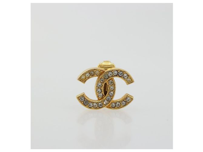 CHANEL Earring metal Gold Tone CC - vista 2