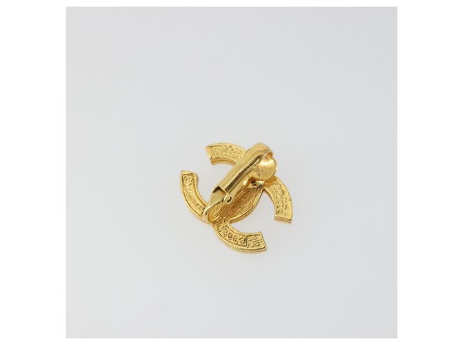 CHANEL Earring metal Gold Tone CC - vista 3