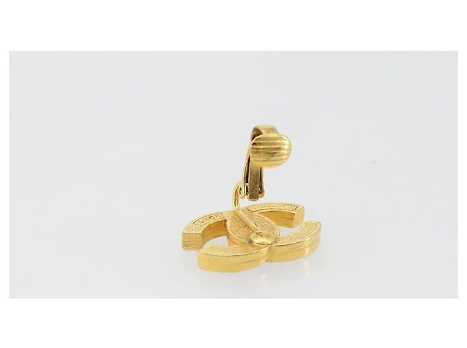 CHANEL Earring metal Gold Tone CC - vista 4
