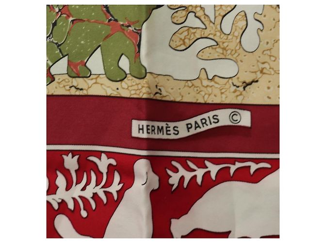 Hermès HERMES Carre 90 Scarf Silk Red - vista 12