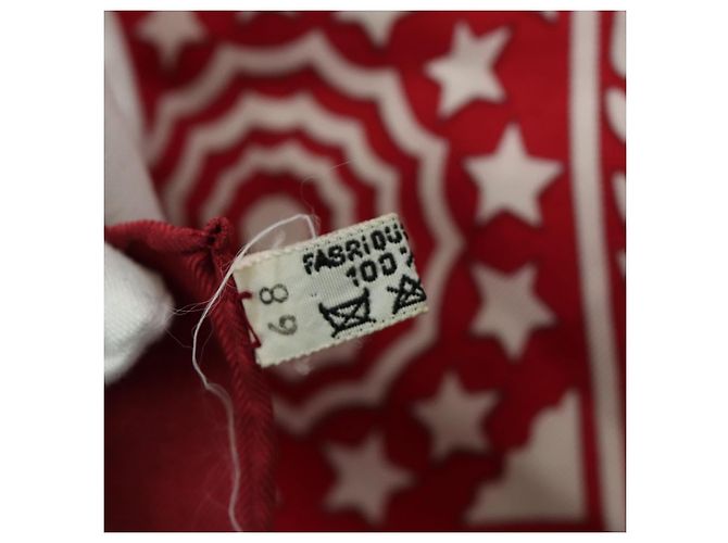 Hermès HERMES Carre 90 Scarf Silk Red - vista 16