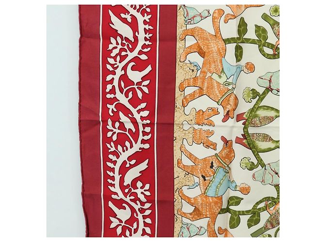 Hermès HERMES Carre 90 Scarf Silk Red - vista 5