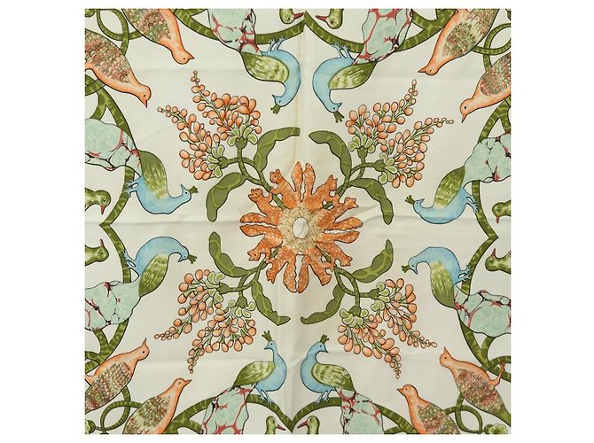 Hermès HERMES Carre 90 Scarf Silk Red - vista 6
