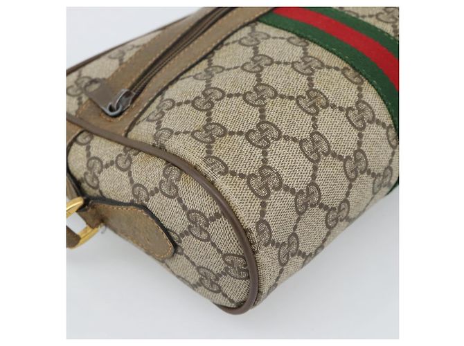 GUCCI GG Supreme Shoulder Bag PVC Beige - vista 14