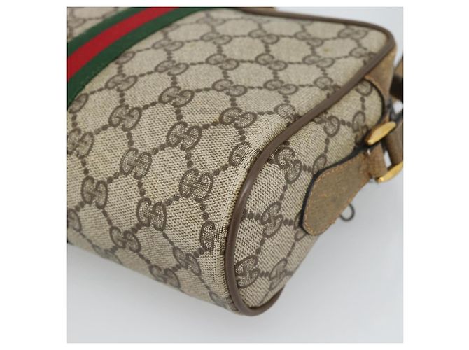GUCCI GG Supreme Shoulder Bag PVC Beige - vista 15