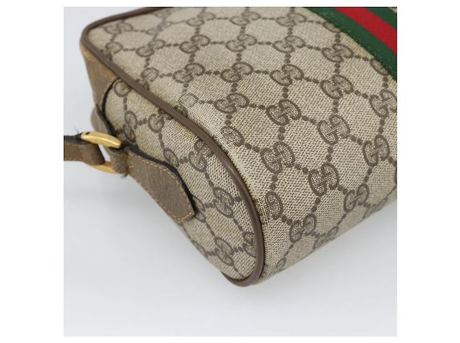 GUCCI GG Supreme Shoulder Bag PVC Beige - vista 16