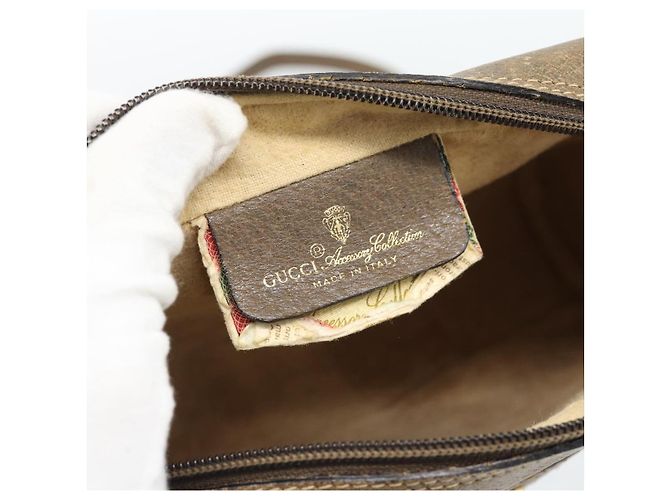 GUCCI GG Supreme Shoulder Bag PVC Beige - vista 17