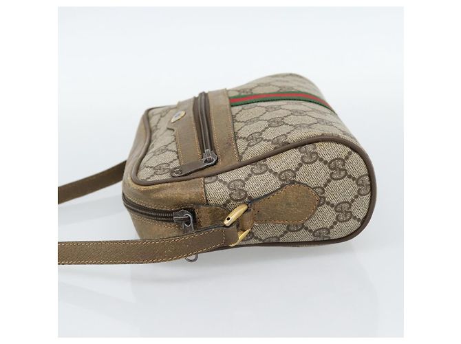 GUCCI GG Supreme Shoulder Bag PVC Beige - vista 3