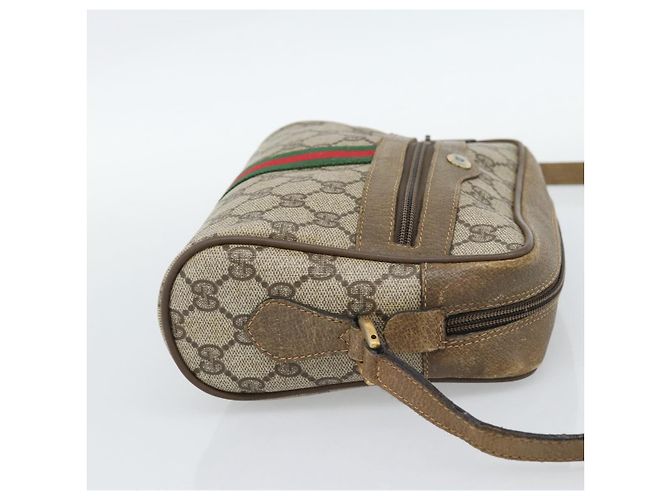 GUCCI GG Supreme Shoulder Bag PVC Beige - vista 4