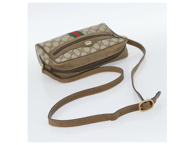 GUCCI GG Supreme Shoulder Bag PVC Beige - vista 7