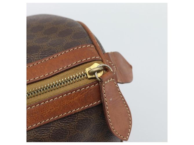 Céline CELINE Macadam Canvas Hand Bag PVC Brown - vista 10