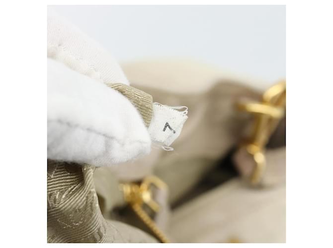 PRADA Tote Bag Leather 2way Beige - vista 12